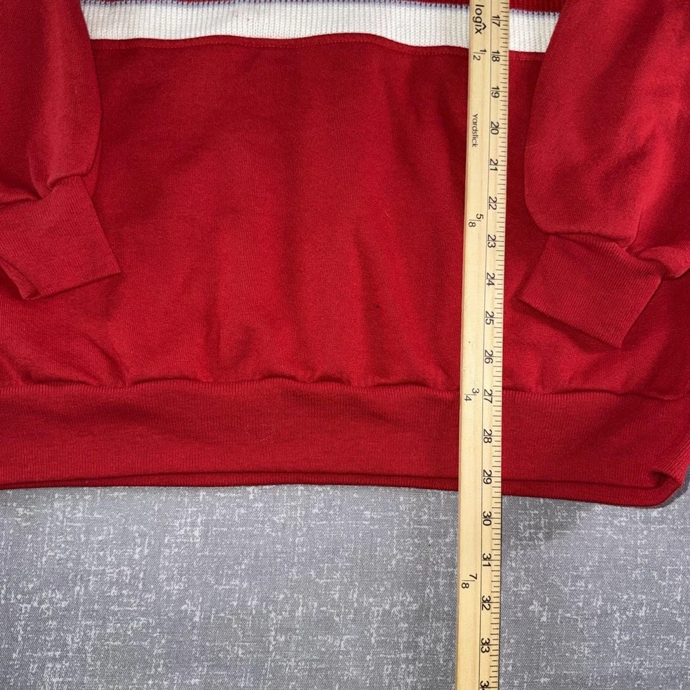 Vintage‎ Judson Rockets Sweatshirt Mens 2XL Red Collared Pullover Jerzees USA